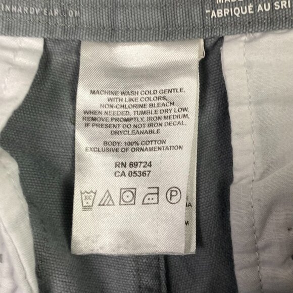 Mountain Hardwear Shorts Men's 32 Gray AOP Canvas Cotton Hiking Outdoor - Picture 6 of 12